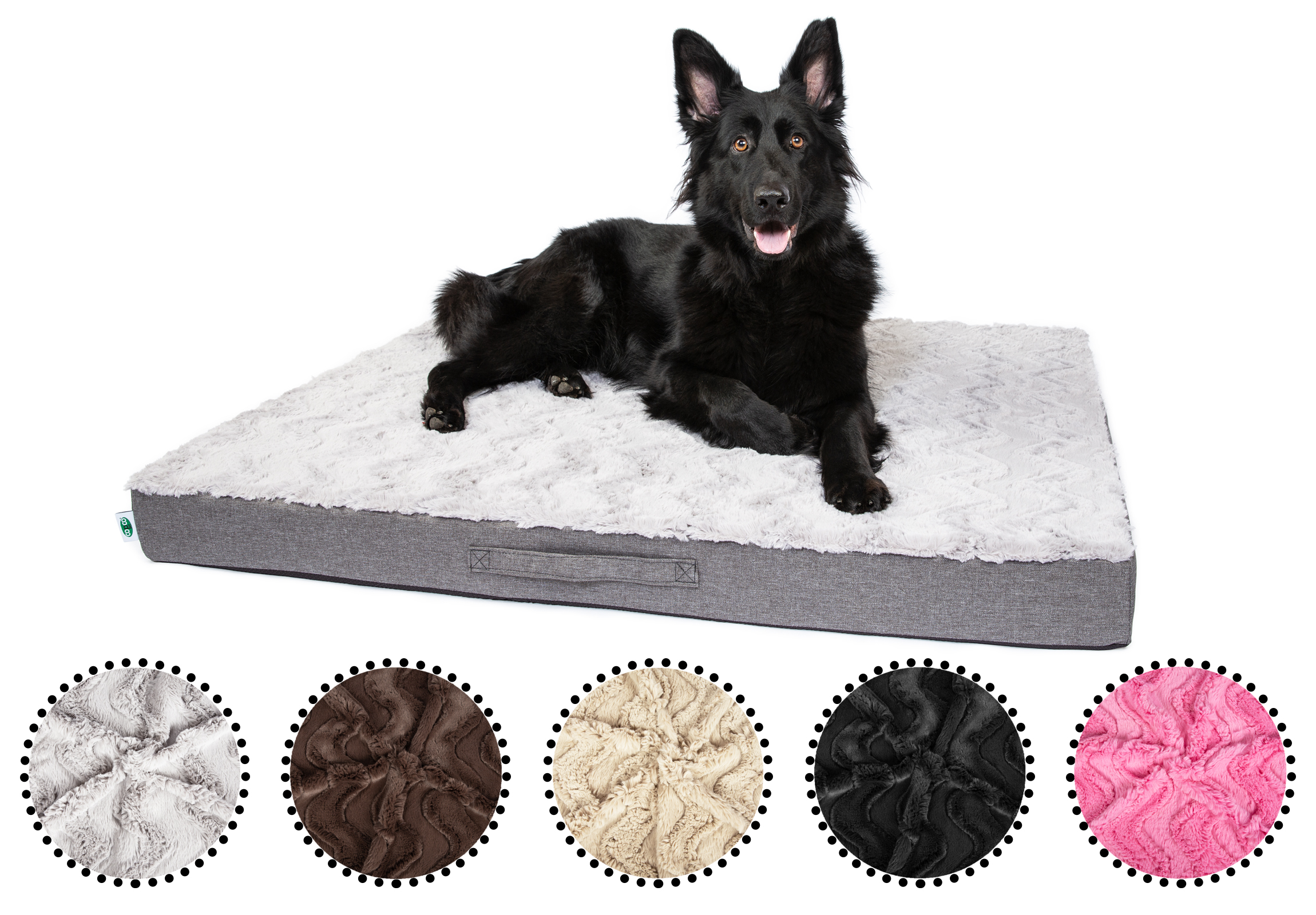 CopcoPet Lucky Hundematte Orthopädisch Beige XL ca. 120 x 90 x 10 cm