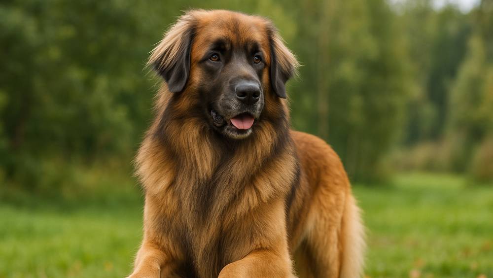 Leonberger im Freien