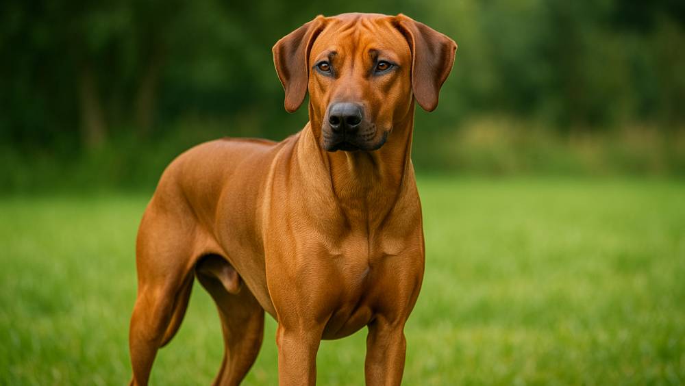 Rhodesian Ridgeback im Freien
