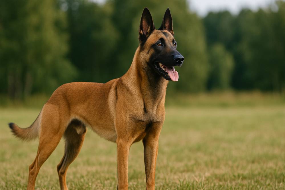 Belgischer Malinois im Freien