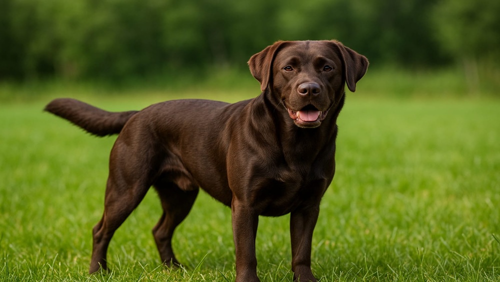 Labrador Retriever im Freien