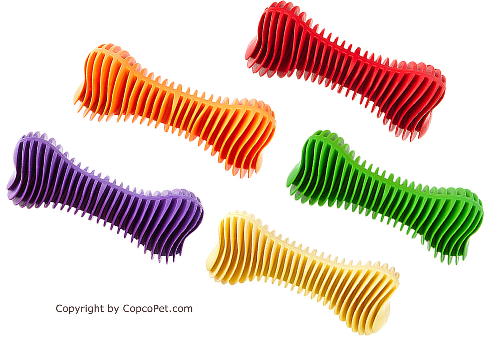 Hunde Denta-Knochen: schwimmend aus Naturgummi/Vollgummi 12cm