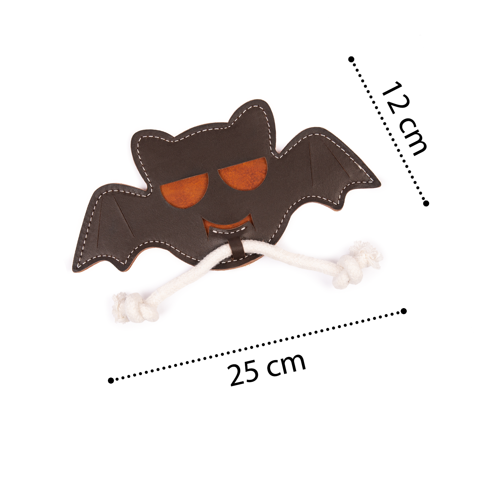 Hundespielzeug Fledermaus Braun