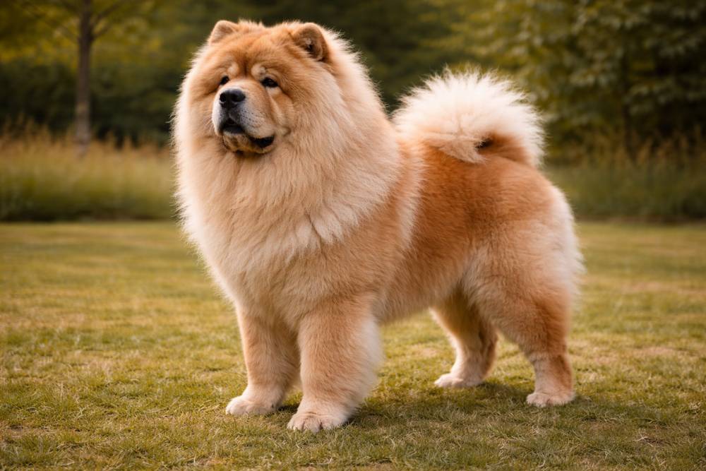 Chow Chow im Freien