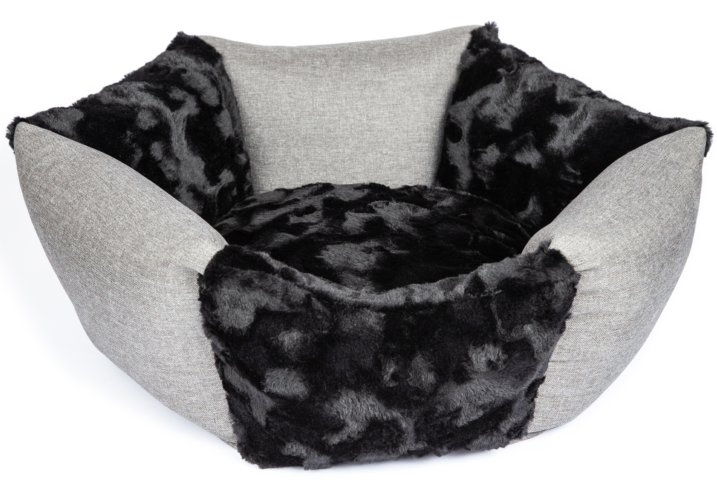 CopcoPet Hundebett Sunny Schwarz 80 cm Ø