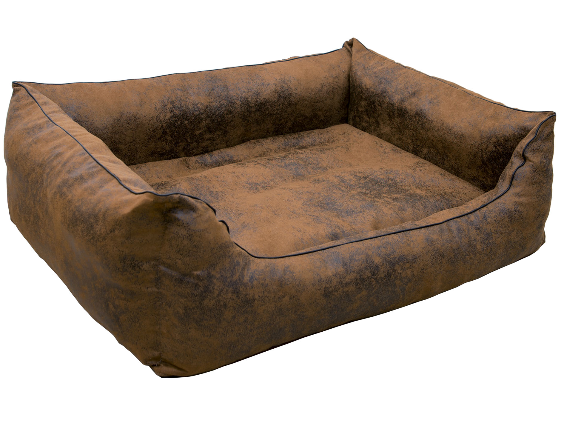 CopcoPet Hundebett Emma Antik Braun XXL ca. 125 x 100 cm Visco (orthopädisch)