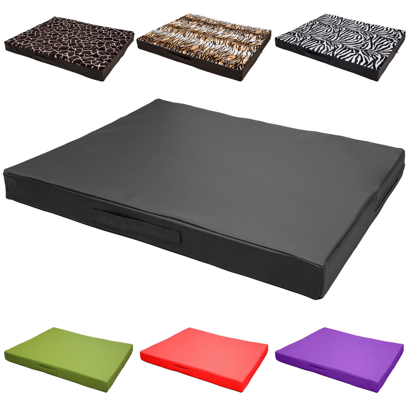 CopcoPet - Jumbo Hundematte Schwarz ca. 80 x 60 x 8 cm Kaltschaumstoff